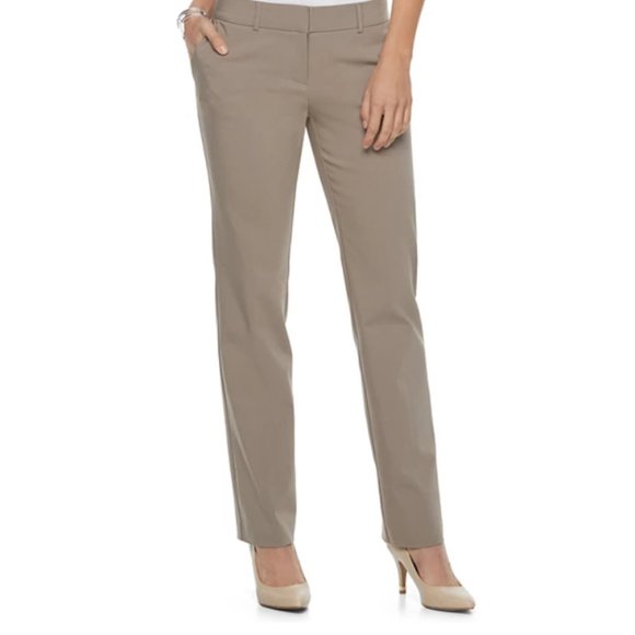 Apt. 9 | Pants u0026 Jumpsuits | Apt 9 The Torie Straight Dress Pants Taupe |  Poshmark